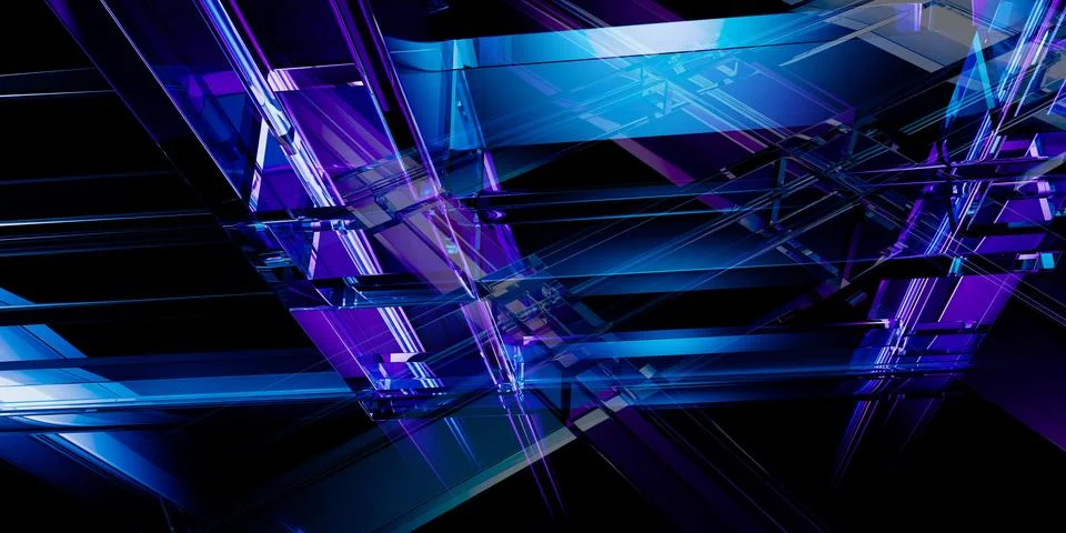 Futuristic Abstract Concept Stock Illustration