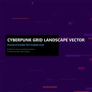 Futuristic abstract dark purple digital grid landscape vector asset illustr.. Stock Illustration