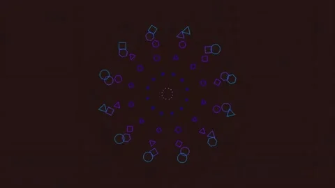Futuristic Abstract Data Flow Pattern: Glowing Digital Network Connection V.. Stock Footage 342160177