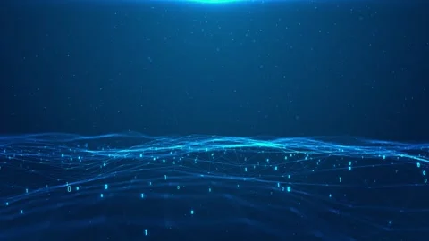 Futuristic abstract data matrix meta metaverse, encrypt numbers display Vídeo Stock 313641451