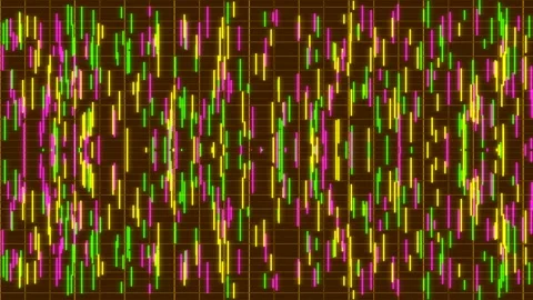 Futuristic abstract data matrix visualizer science technology background Stock Footage 336533134