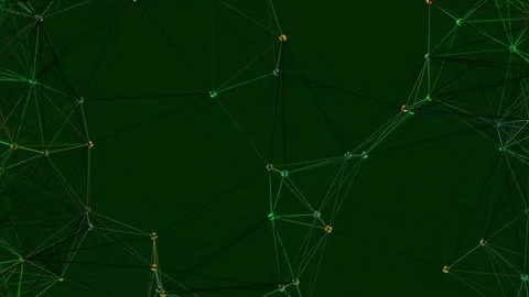 Futuristic abstract data stream connection network mesh visualization Stock Footage 341058152