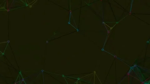 Futuristic abstract data stream connection plexus visualization technology Stock Footage 342158235