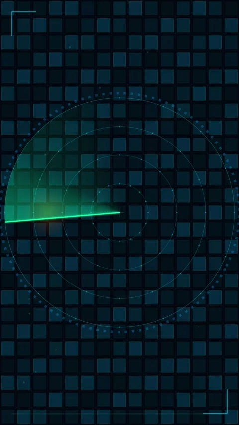 Futuristic abstract data visualization background with glowing tech grid line Video stock 344935680