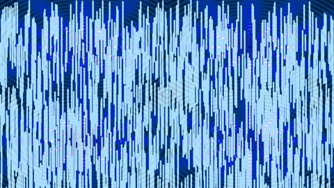 Futuristic abstract data visualization with neon green light wave patterns Stock Footage 336504253
