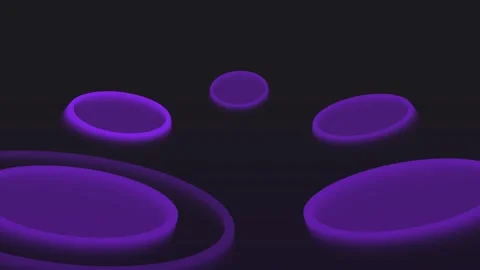 Futuristic Abstract Design Featuring Vibrant Purple Illumination Circles in.. Video stock 341926670