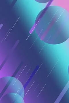 Futuristic abstract design with overlapping blue and purple circles, soft g.. Illustrazione stock