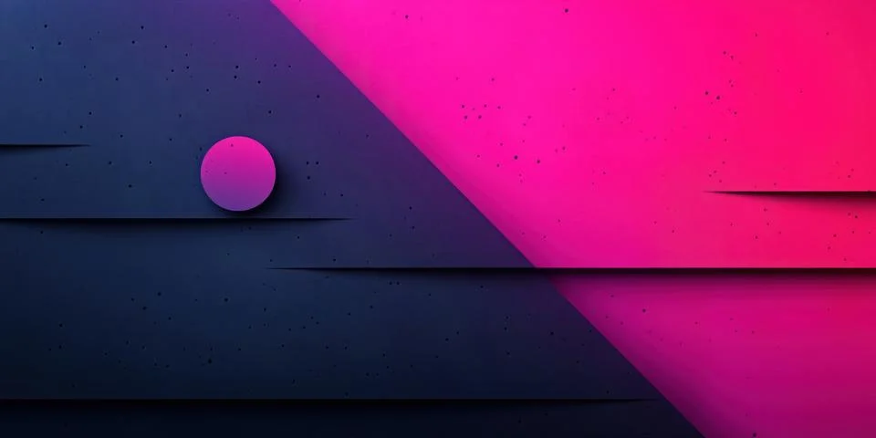 Futuristic abstract design with vibrant gradient colors and geometric shapes Stock Illustration