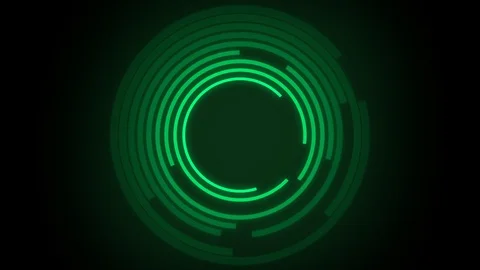 Futuristic abstract digital background with geometric figures of green color Stock Footage 113108596