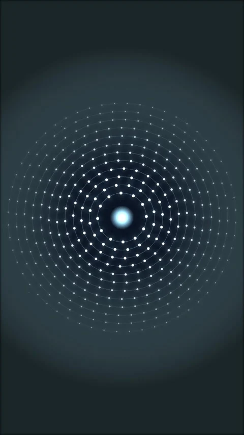 Futuristic abstract digital background with glowing particle wave energy effe Stock Footage 345497913
