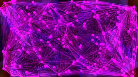 Futuristic abstract digital connection network lines with glowing data poin.. Stock Footage 336771239