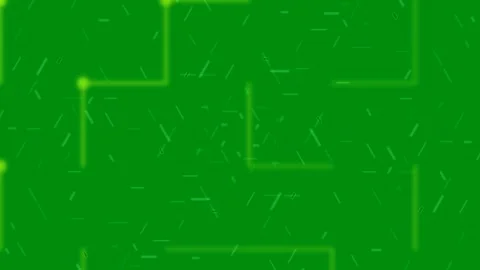 Futuristic abstract digital data flow connecting nodes on a vibrant green g.. Stock Footage 336264430