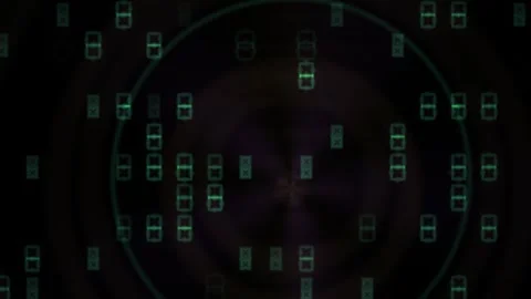 Futuristic Abstract Digital HUD Interface Overlay Animation. Stock Footage 334521581