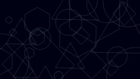 Futuristic abstract digital network glow pattern looping on dark screen Stock Footage 342158995