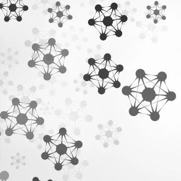 Futuristic abstract dna Stock Illustration