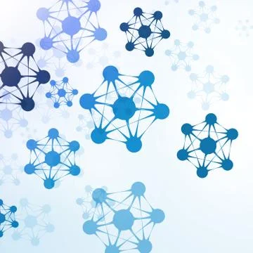 Futuristic abstract dna Stock Illustration