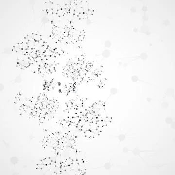 Futuristic abstract dna Stockillustratie