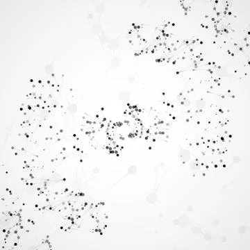 Futuristic abstract dna イラスト素材