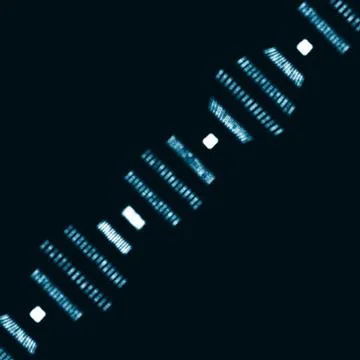 Futuristic abstract  dna Stock Illustration