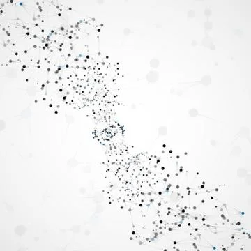 Futuristic abstract dna Stock Illustration