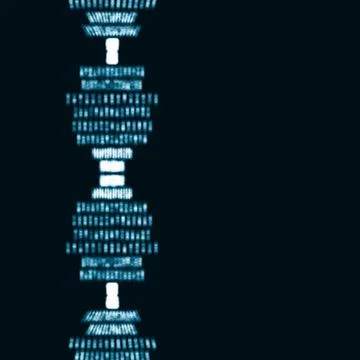 Futuristic abstract  dna Stock Illustration