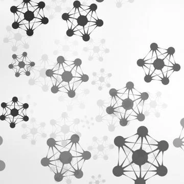 Futuristic abstract dna Stock Illustration