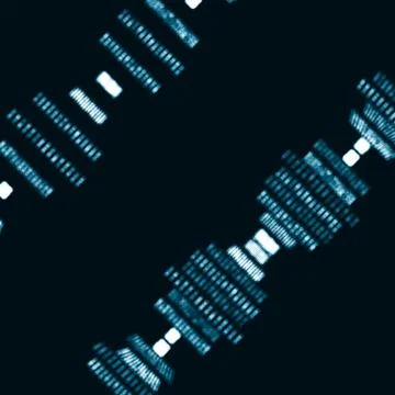 Futuristic abstract  dna Stock Illustration