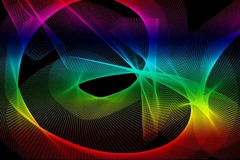 Futuristic abstract energy wave pattern gradient flowing lines Stock Illustration