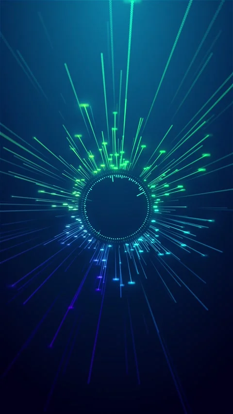 Futuristic abstract flowing data matrix, Big data Binary code pattern big data Stock Footage 313702975