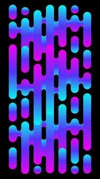 Futuristic abstract geometric background with vertical pattern neon blue an.. Stock Illustration