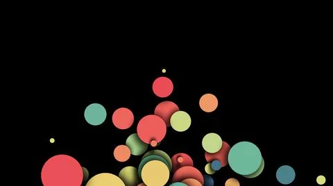 Futuristic abstract geometric circles pattern background Stock Illustration