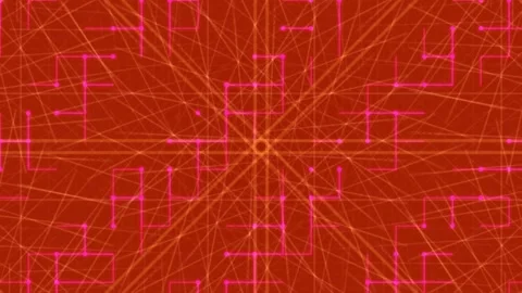 Futuristic abstract geometric pattern with glowing interconnected nodes and.. Stock Footage 339776291