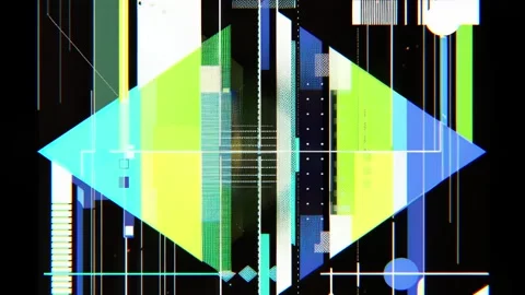 Futuristic Abstract Glitch Seamless Background with Hi-Tech Cyberpunk Motion Stock Footage 315416183