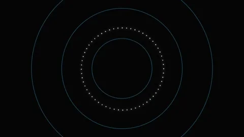 Futuristic abstract glowing circular network pattern for technology data ba.. Stock Footage 337655556