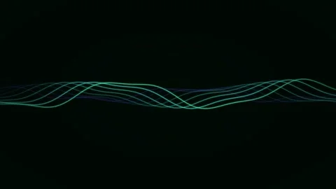 Futuristic abstract glowing wave pattern for digital data flow technology b.. Stock Footage 333799984