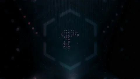 Futuristic Abstract Grey Pink Arcade Gaming Cyberspace Template Background Loop Stock Footage 157941108