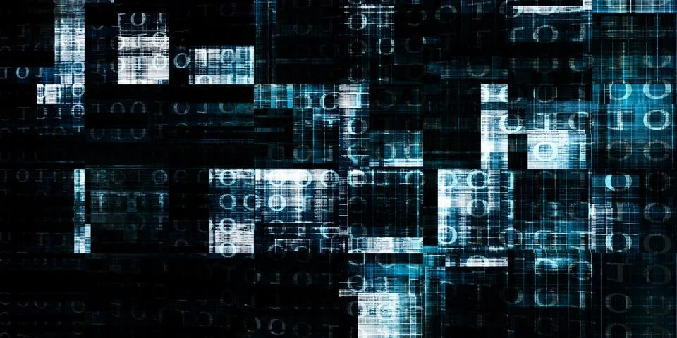Futuristic Abstract Grunge Pattern for Technology Innovation Themes Stock Illustration
