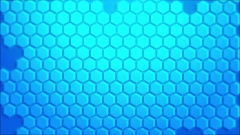 Futuristic abstract hexagonal grid background. Trendy hexagon surface honeycomb Stock Footage 333792002