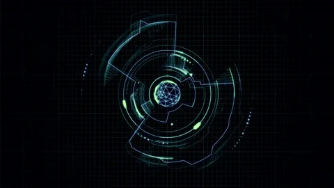 Futuristic abstract Hud - Seamless Loop Vidéo 72078464