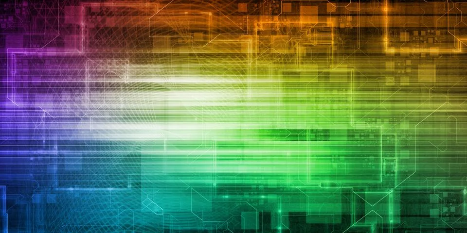 Futuristic Abstract Stock Illustration