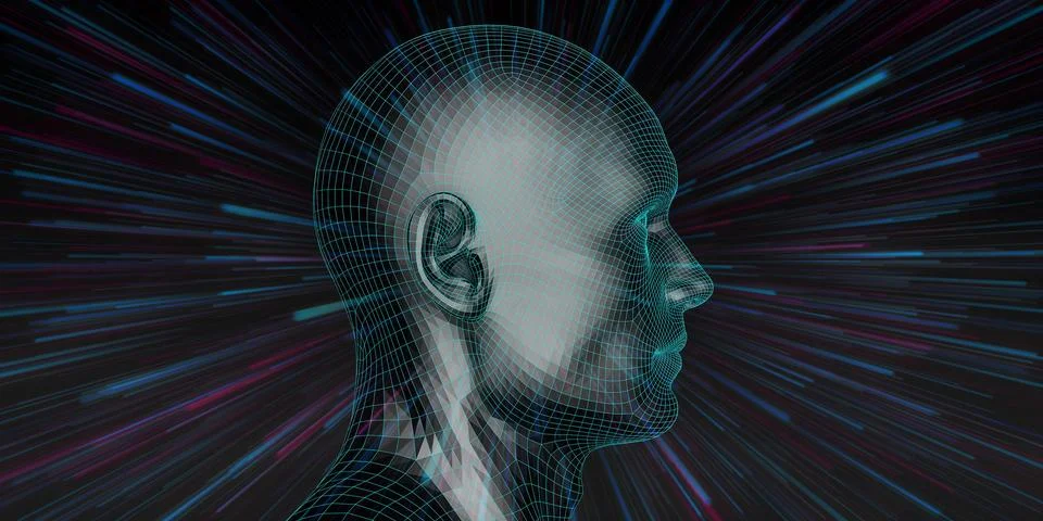 Futuristic Abstract Stock Illustration