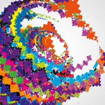 Futuristic abstract illustration Stock Illustration