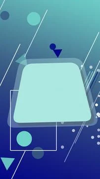 Futuristic abstract interface on a deep blue background, featuring soft glo.. 库存插图