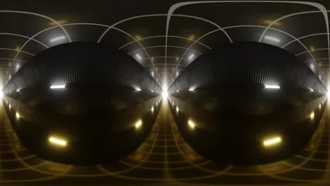 Futuristic Abstract Interior Space with Soft Lighting 360 vr looping animation Stock Footage 313164359