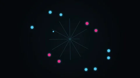 Futuristic Abstract Light Visualization Connecting Nodes, Symbolizing Data .. Stock Footage 336805451