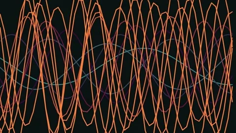 Futuristic abstract line art background, glowing data flow network visualiz.. Stock Footage 337164444