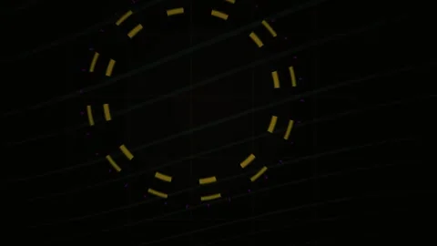 Futuristic Abstract Loading Animation with Rotating Yellow Segments and Glo.. Stock Footage 343698531