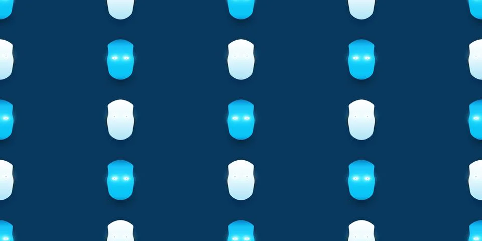 Futuristic Abstract Machine Learning, Artificial Intelligence, Cloud Comput.. Stock Illustration