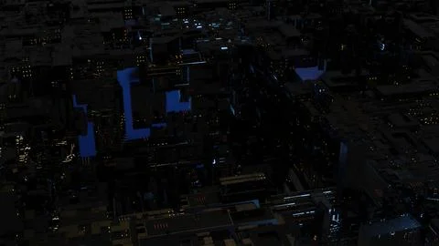 Futuristic abstract metallic grid background in dark tones Stock Illustration