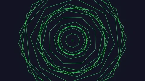 Futuristic abstract neon green data flow technology lines pattern animation Stock Footage 341055669